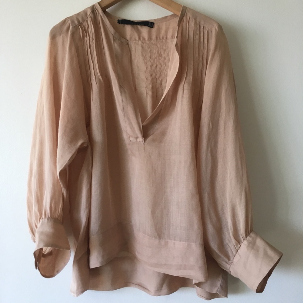 Zara beige top size Small